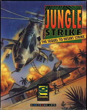 Jungle Strike - игра для сега, sega mega drive (Genesis) Jungle Strike - игра для sega